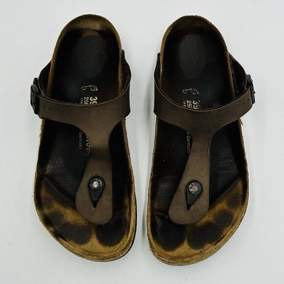 Birkenstock Gizeh Birko-Flor Sandal Women’s EU 39 US 8-8.5 Slip-On Thong Brown - Picture 2 of 7